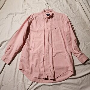 Ralph Lauren Pink Oxford Button up Long Sleeve Classic Fit Shirt 16‎